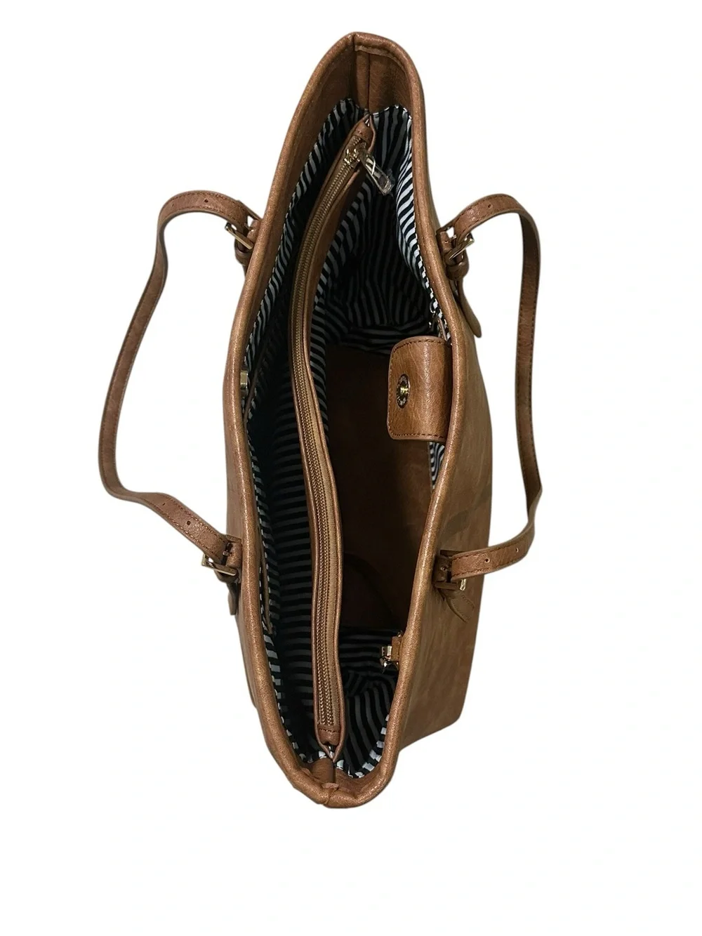 Urban Expressions. Brown Faux Leather Tote Bag